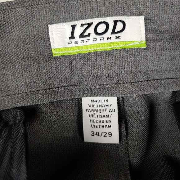 IZOD Perform X Light Gray Pants Size 34/29 - Picture 6 of 10